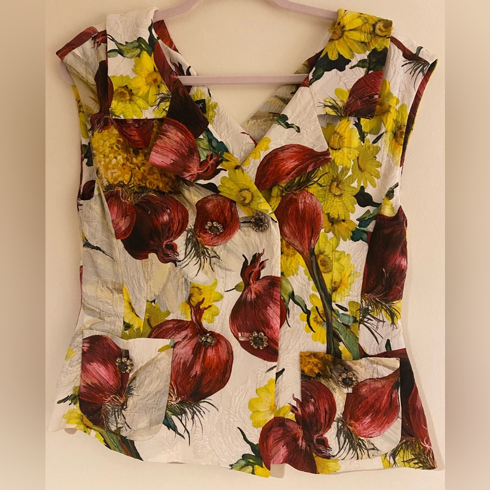 Blair Waldorf Dolce Gabbana Onion Top IT40 US4 Gossip Girl - Picture 2 of 9